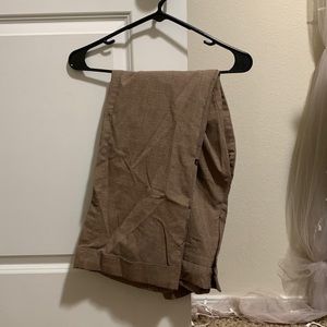 Plaid, wide legged slacks